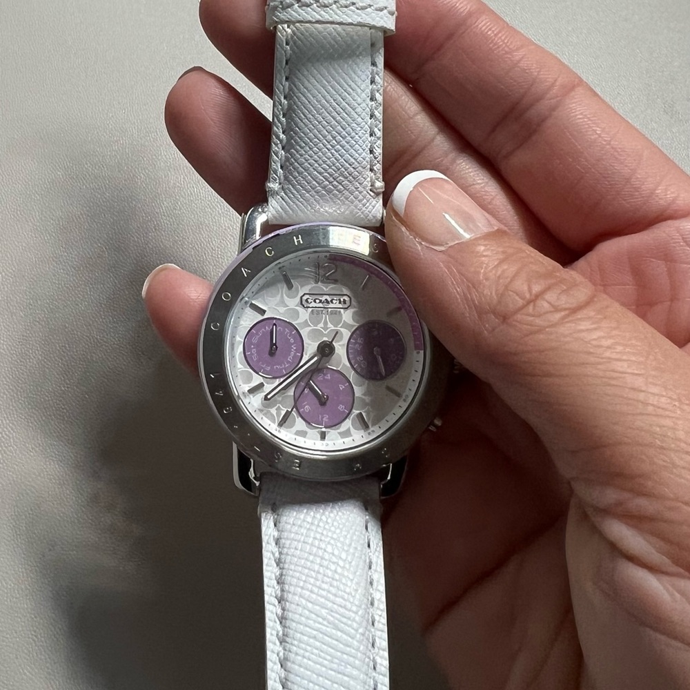 Authentic Coach leather watch